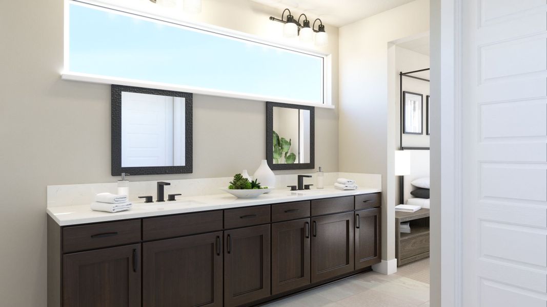 Representative furnished interior of a home built from the 3 by Trumark Homes in RainDance, Windsor (Image 15).