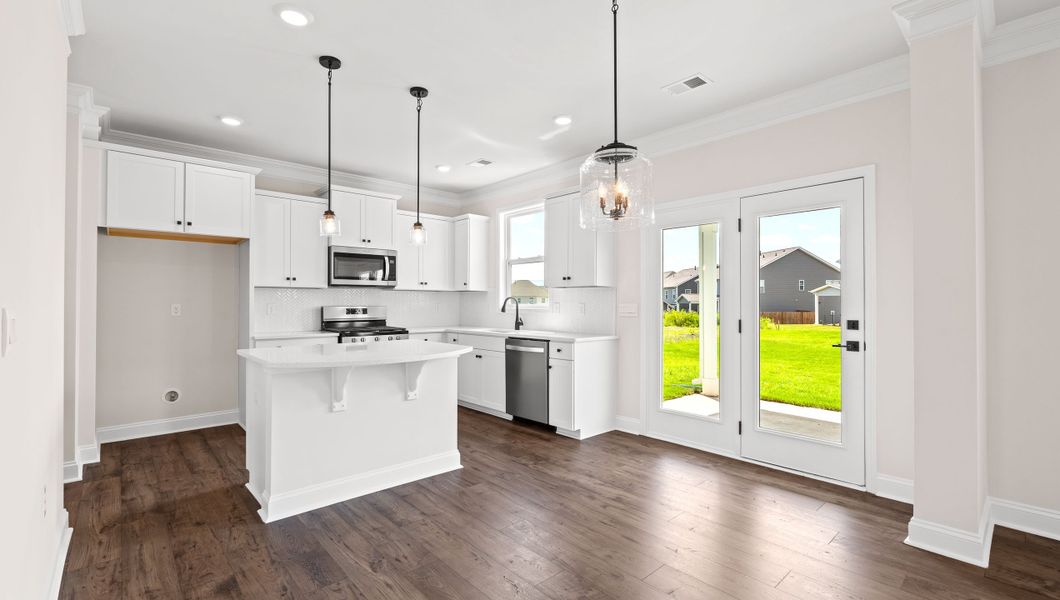 Representative unfurnished interior of a home built from the VERWOOD by D.R. Horton in Adams Glen, Greenville (Image 18).