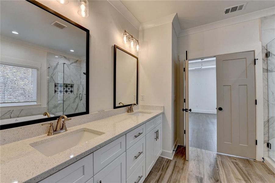 Furnished interior view inside a new home in , Buford (Image 10).