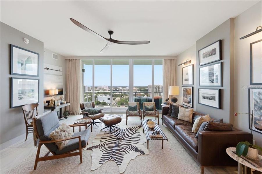 Furnished interior view inside a new home in , St. Petersburg (Image 9).