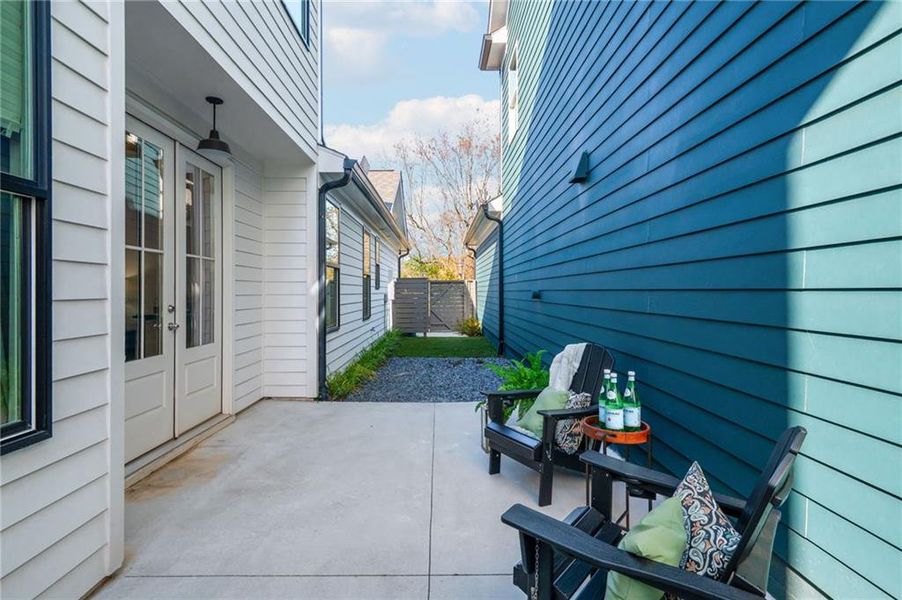 Exterior details and patio area of a home in Harmony, Auburn (Image 4).