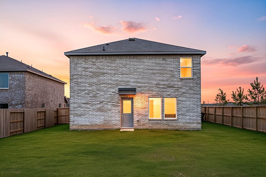 Exterior details and patio area of a home in Emberly: Cottage Collection, Beasley (Image 3).