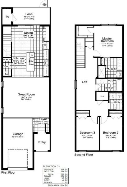 2D floor plan layout of this home in Palm Grove Real Estate and Homes for Sale in Lakewood Ranch, FL - Neal Communities, Lakewood Ranch, FL (Image 5).