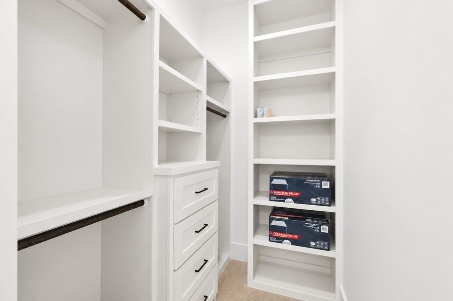 Walk-in closet upstairs