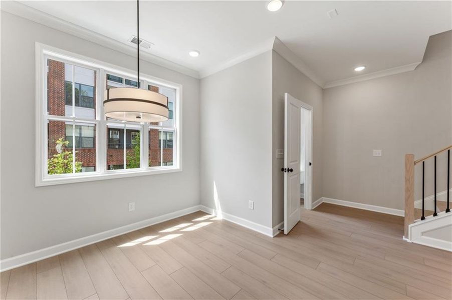Spacious, unfurnished interior of a new home in Townes at South Main, Kennesaw (Image 27).