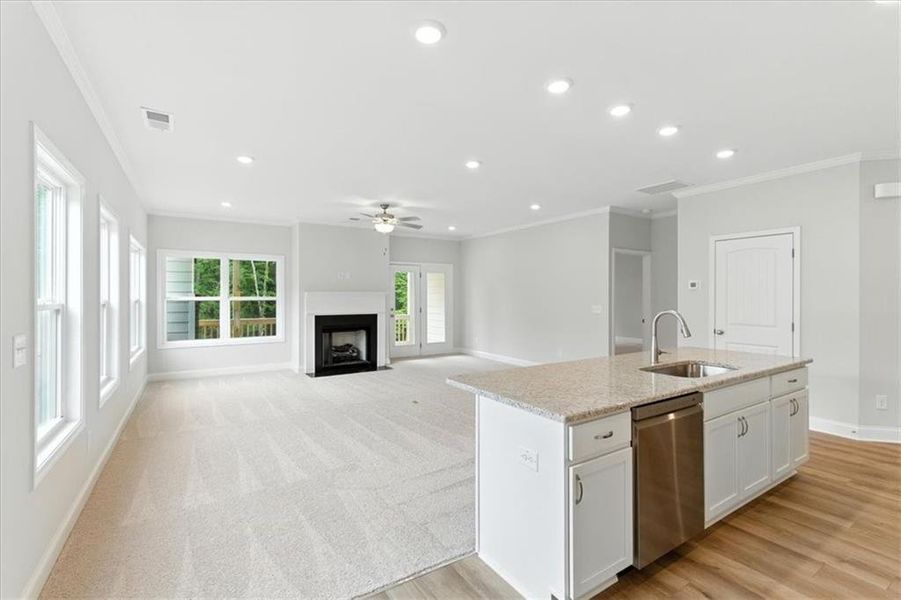Furnished interior view inside a new home in Stratford at NatureWalk, Dallas (Image 9). Furnished interior view inside a new home in Stratford at NatureWalk, Dallas (Image 9).