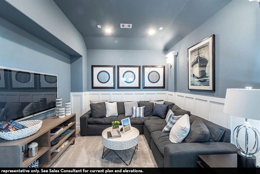 Furnished interior view inside a new home in Green Meadows, Celina (Image 4).