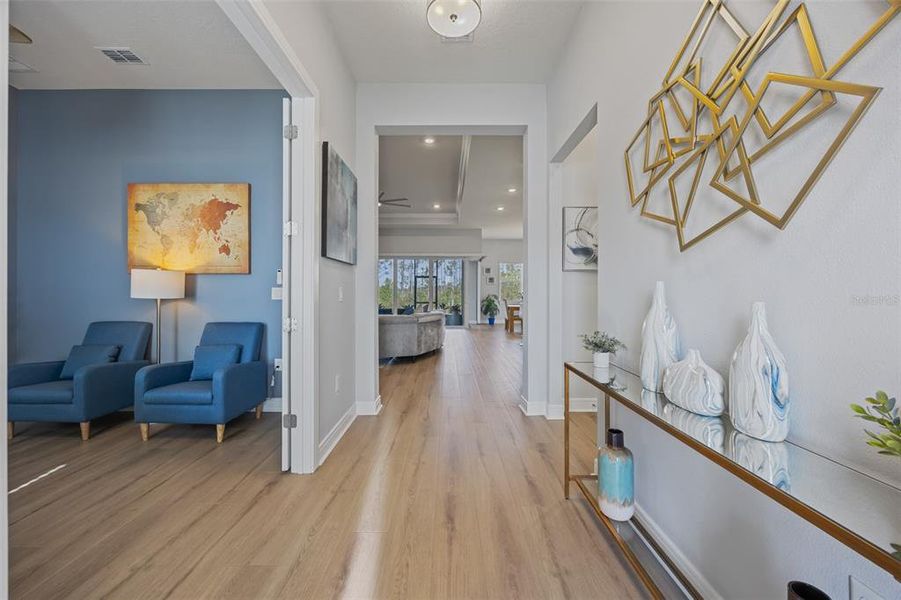 Furnished interior view inside a new home in Del Webb Sunbridge, St. Cloud (Image 22).