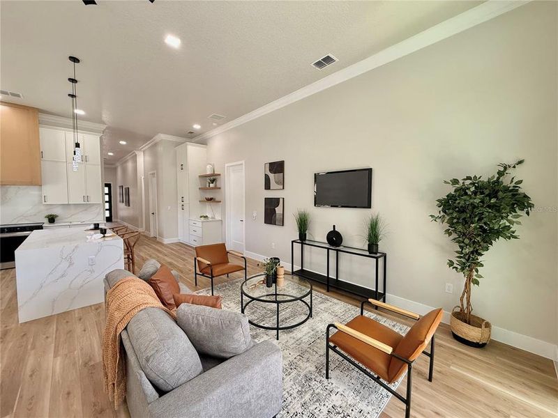 Furnished interior view inside a new home in , Orlando (Image 11).