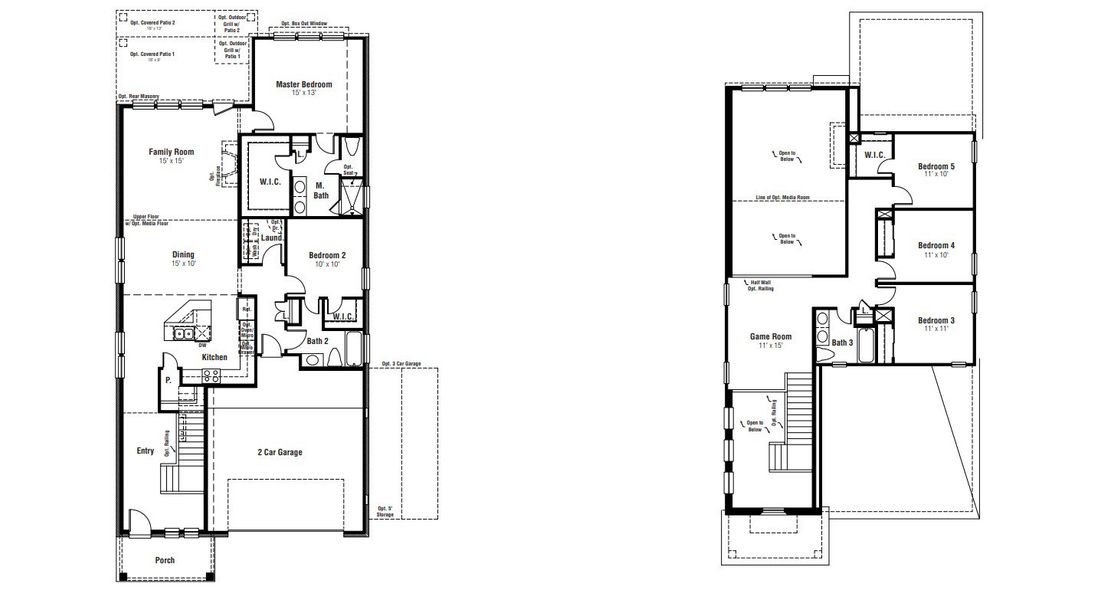 2D floor plan layout for the Sabine by Scott Felder Homes in Mayfair, New Braunfels, TX (Image 3). 2D floor plan layout for the Sabine by Scott Felder Homes in Mayfair, New Braunfels, TX (Image 3).