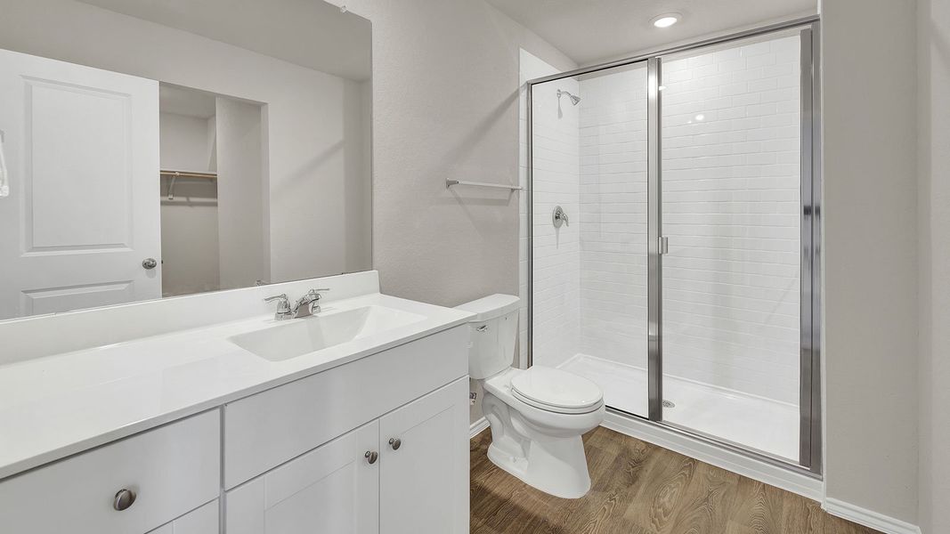 Representative furnished interior of a home built from the The Atlanta by D.R. Horton in Navarro Fields, Seguin (Image 11).