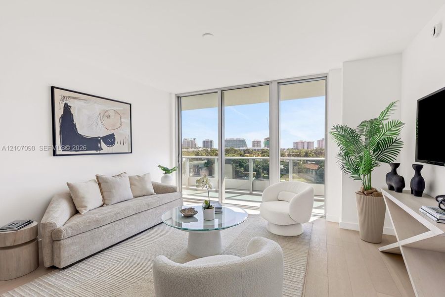 Furnished interior view inside a new home in , Bay Harbor Islands (Image 14).