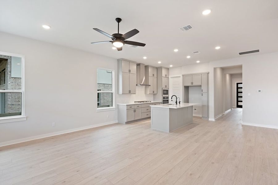 Furnished interior view inside a new home in Arbor Collection At Wolf Ranch, Georgetown (Image 14).