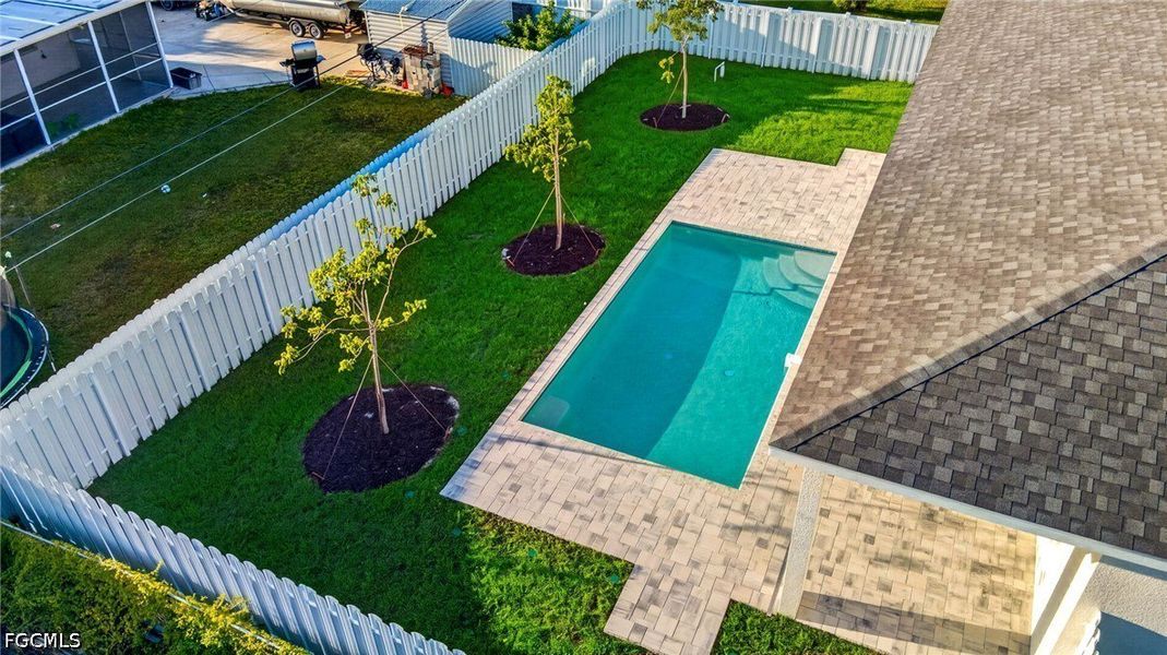 Exterior details and patio area of a home in Cape Coral, Cape Coral (Image 4). Exterior details and patio area of a home in Cape Coral, Cape Coral (Image 4).