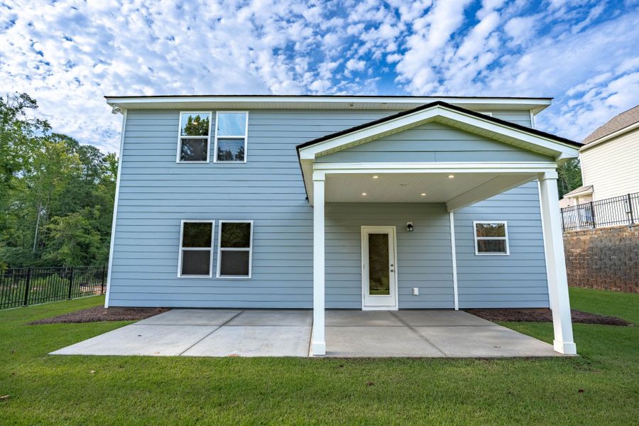 Exterior details and patio area of a home in Carriage Estates, Lexington (Image 22).