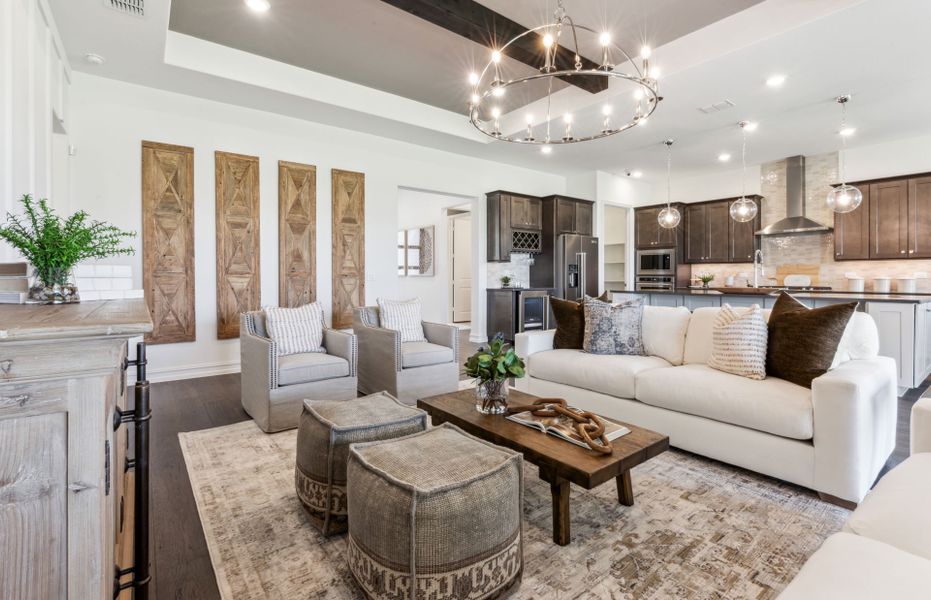 Representative furnished interior of a home built from the Stellar by Del Webb in Del Webb Sonoma Verde, Rockwall (Image 5).