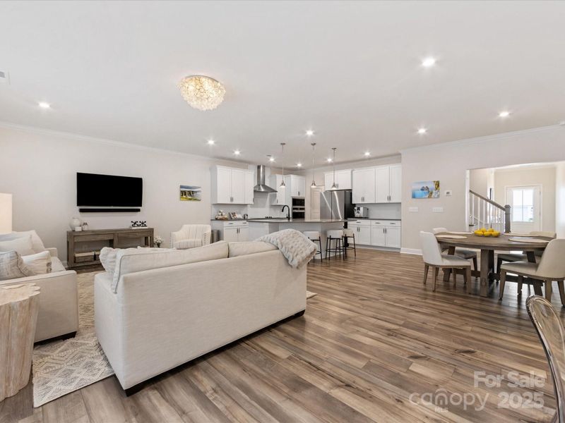 Furnished interior view inside a new home in Towns at Rea Colony, Charlotte (Image 10).