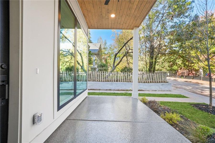 Exterior details and patio area of a home in , Atlanta (Image 3).