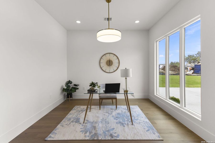 Furnished interior view inside a new home in , Bulverde (Image 48).