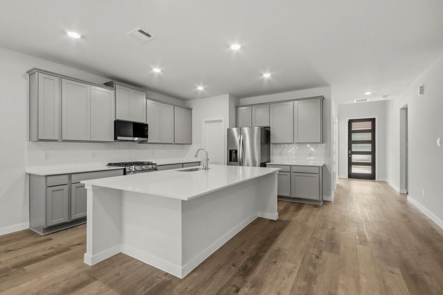 Furnished interior view inside a new home in The Woodlands Hills, Willis (Image 9).