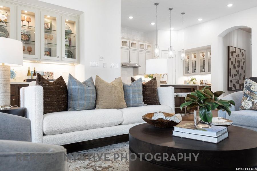 Furnished interior view inside a new home in Prominence, San Antonio (Image 4).