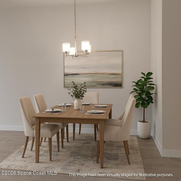 Furnished interior view inside a new home in St. John's Preserve, Palm Bay (Image 5).