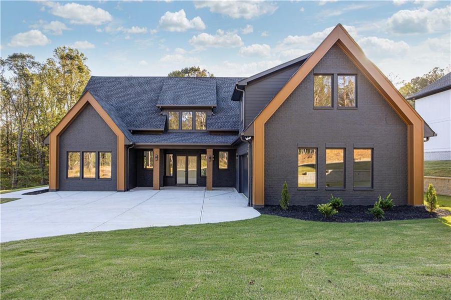 Front exterior of a new home in , Auburn, GA, highlighting curb appeal (Image 26).