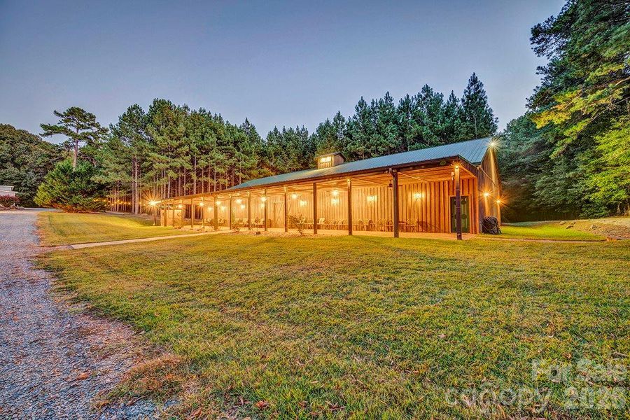 Multi-purpose 5,055 sq ft Barn, designed for entertaining family and friends.