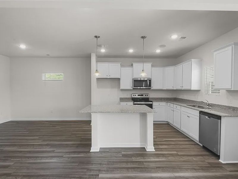 Furnished interior view inside a new home in Providence Station at Trolley Run, Aiken (Image 3).