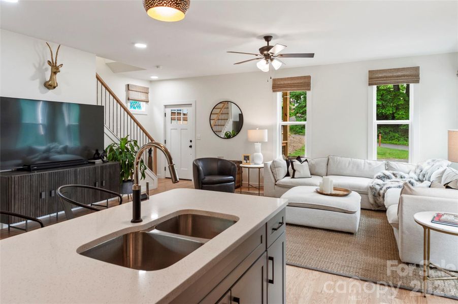 Furnished interior view inside a new home in , Asheville (Image 12). Furnished interior view inside a new home in , Asheville (Image 12).