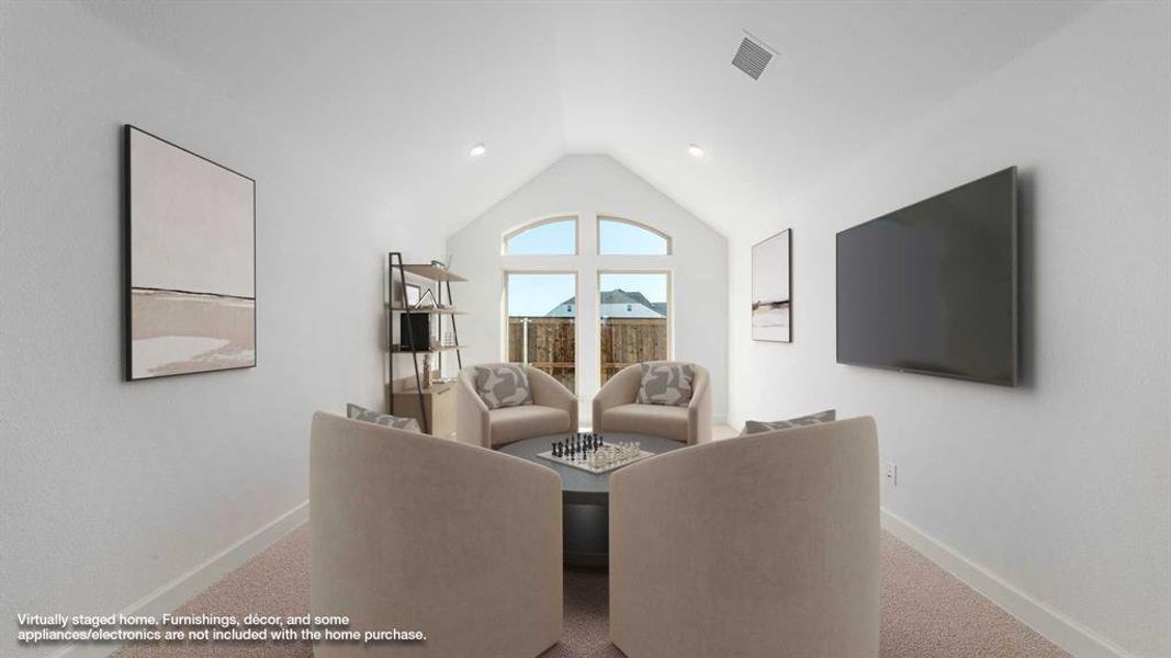 Furnished interior view inside a new home in Hillstead 50', Lavon (Image 13).