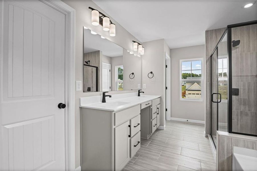 Furnished interior view inside a new home in Pickens Bluff, Dallas (Image 11).