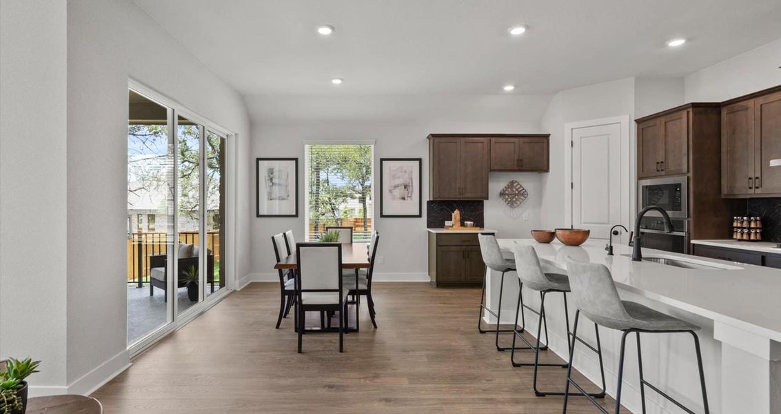 Representative furnished interior of a home built from the Mia by Chesmar Homes in Sunfield, Buda (Image 6).