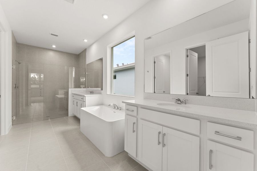 Furnished interior view inside a new home in Tradition - Telaro, Port St. Lucie (Image 10). Furnished interior view inside a new home in Tradition - Telaro, Port St. Lucie (Image 10).