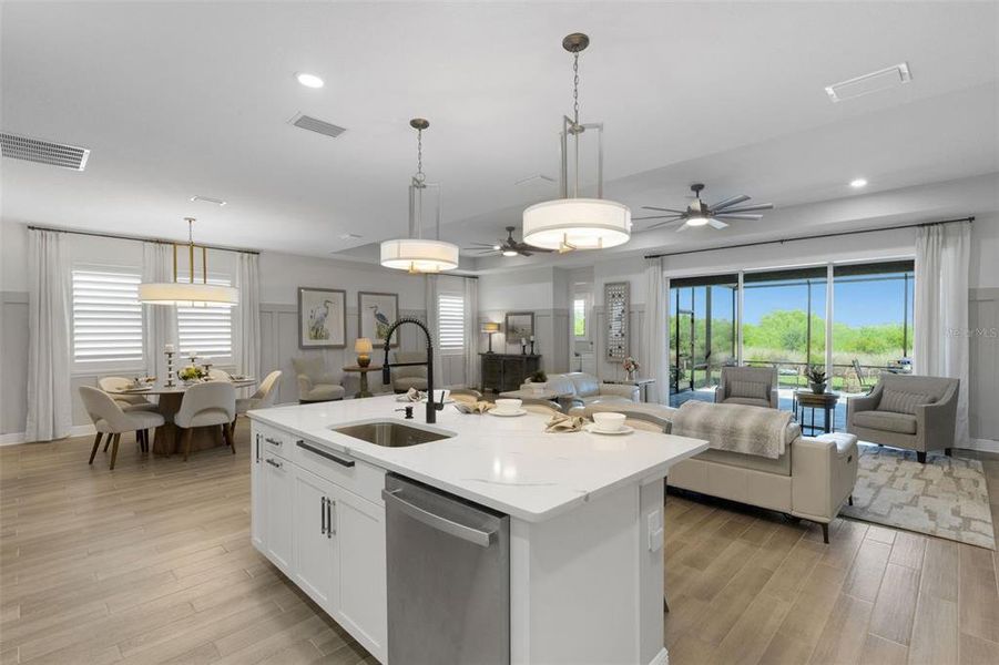 Furnished interior view inside a new home in , Bradenton (Image 54).