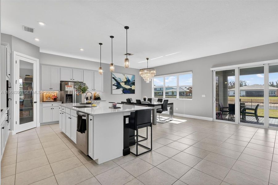 Furnished interior view inside a new home in , Port St. Lucie (Image 41).