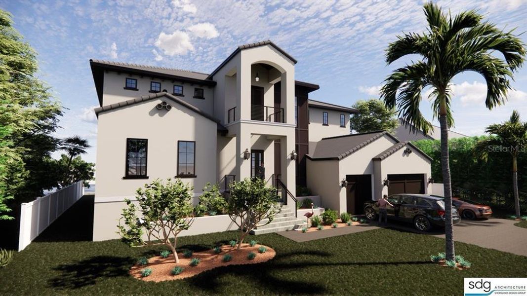 Front exterior of a new home in , St. Petersburg, FL, highlighting curb appeal (Image 2).