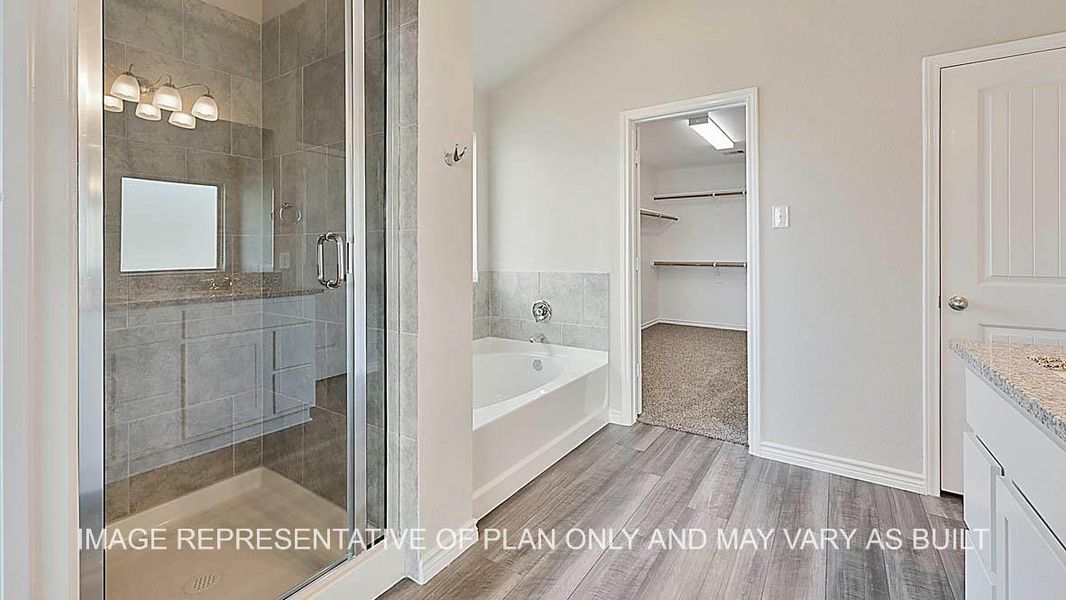 Furnished interior view inside a new home in Southern Pointe, College Station (Image 6).