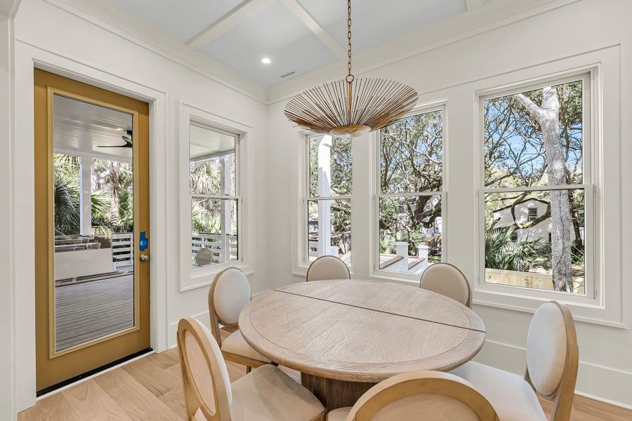 Furnished interior view inside a new home in , Isle Of Palms (Image 10).
