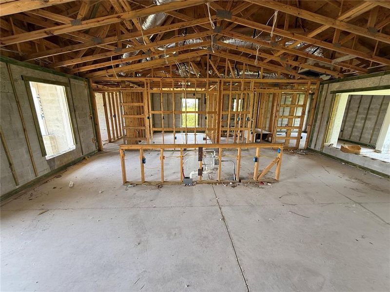 In-progress construction of a new home in , Cape Coral, FL (Image 4).