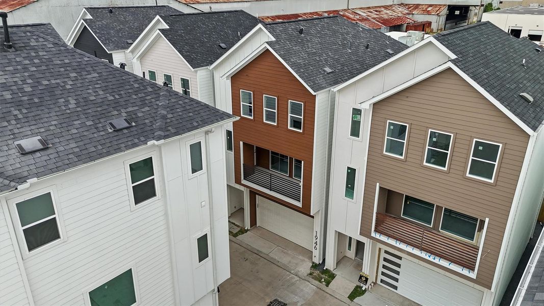 Exterior details and patio area of a home in , Houston (Image 22).