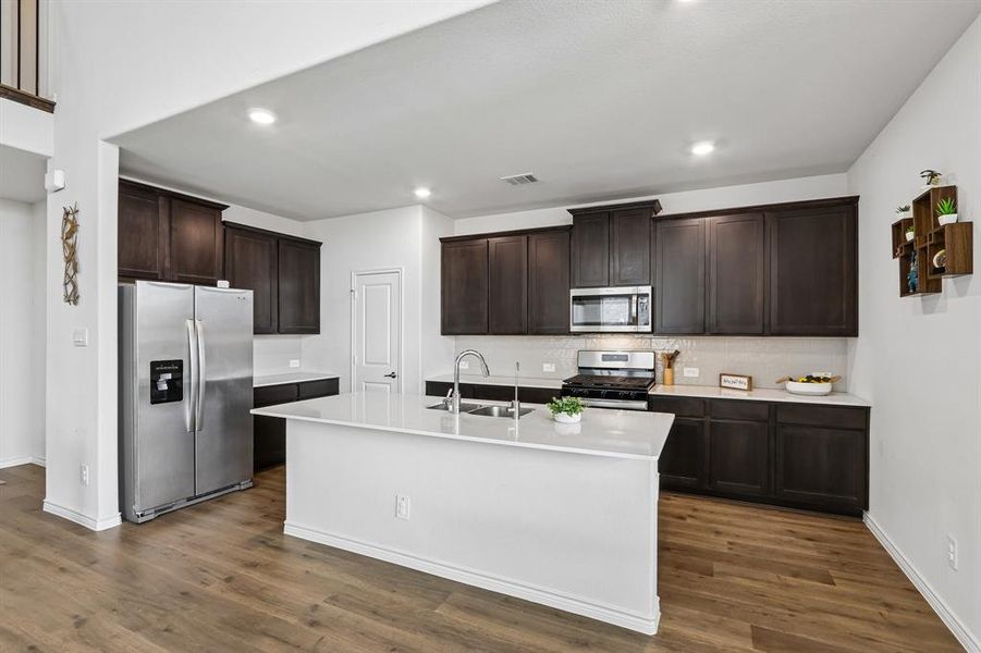 Furnished interior view inside a new home in Silverado, Aubrey (Image 6).