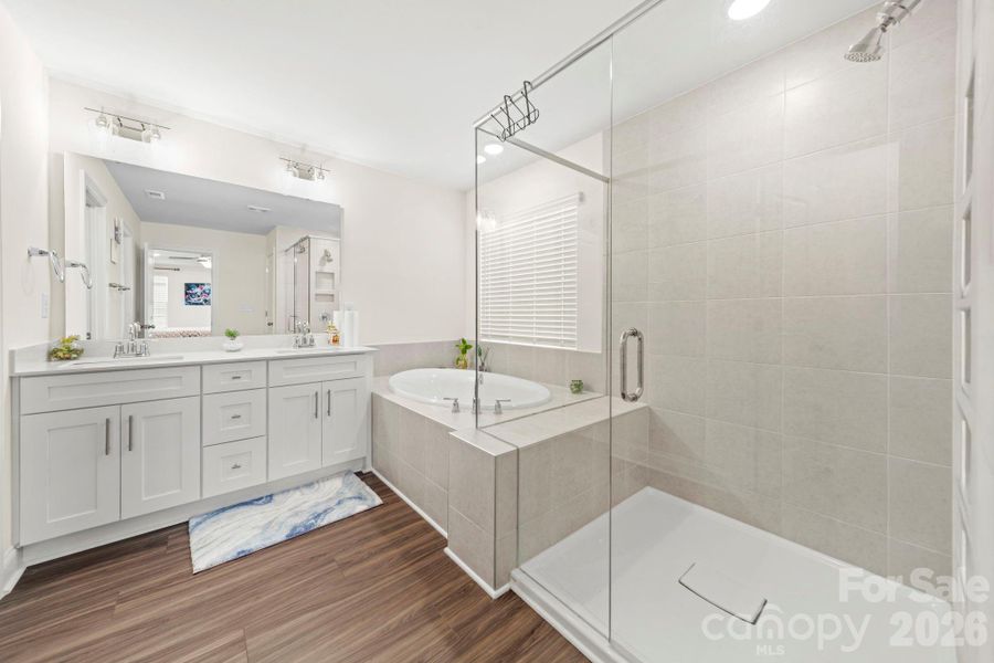 Furnished interior view inside a new home in , Charlotte (Image 18). Furnished interior view inside a new home in , Charlotte (Image 18).