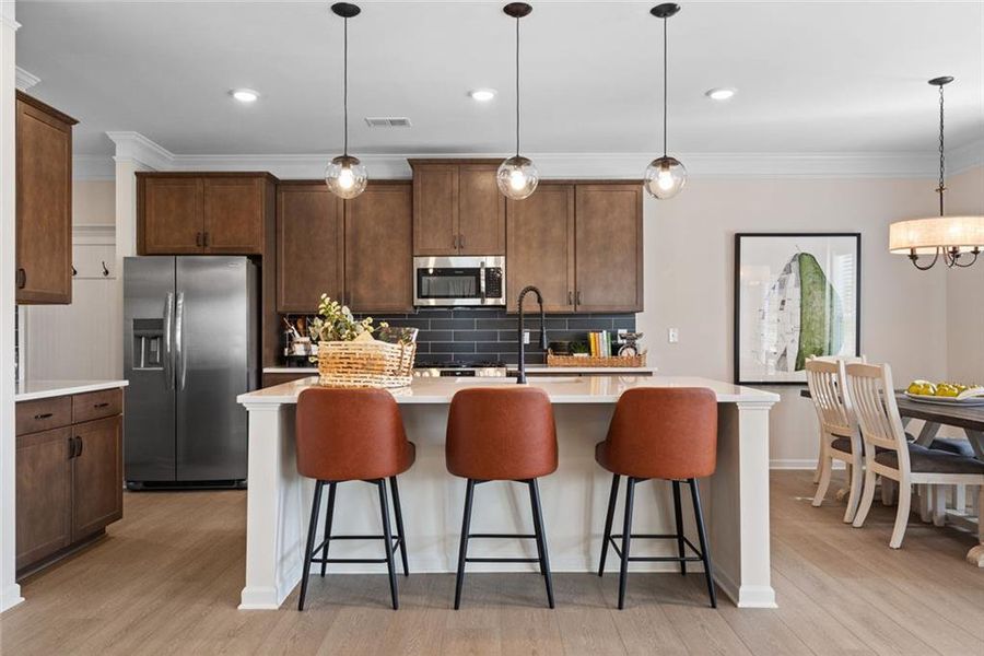Furnished interior view inside a new home in Glen at Cave Springs, Douglasville (Image 6).