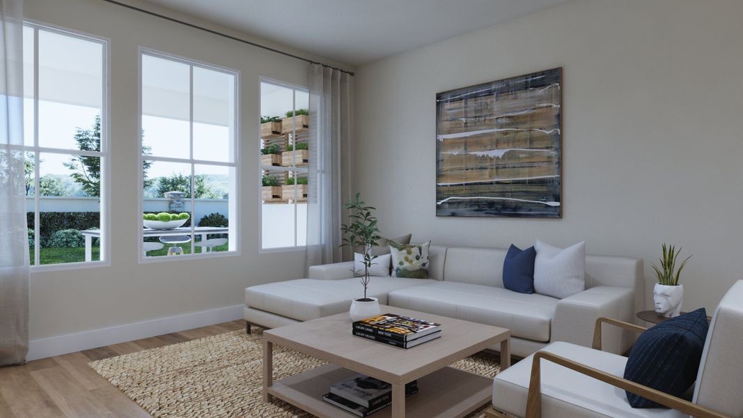 Representative furnished interior of a home built from the Edison by Rockwell Homes in Harvest at Ovation - Townhomes, Winter Garden (Image 51). Representative furnished interior of a home built from the Edison by Rockwell Homes in Harvest at Ovation - Townhomes, Winter Garden (Image 51).