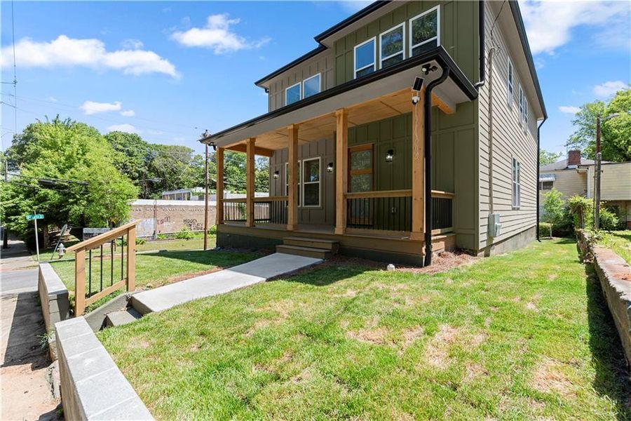 Exterior details and patio area of a home in , Atlanta (Image 3).