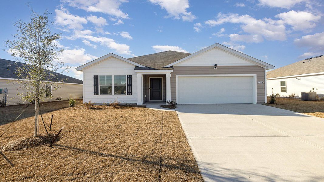 Representative exterior photo of a completed home built from the ARIA by D.R. Horton in Ridgefield, Conway, SC (Image 18).