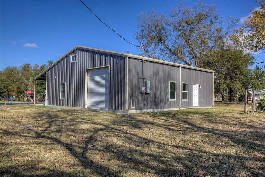 Exterior details and patio area of a home in , Point (Image 21).