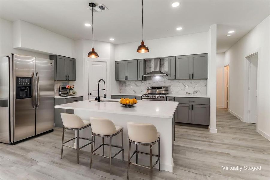 Furnished interior view inside a new home in , Dallas (Image 13).