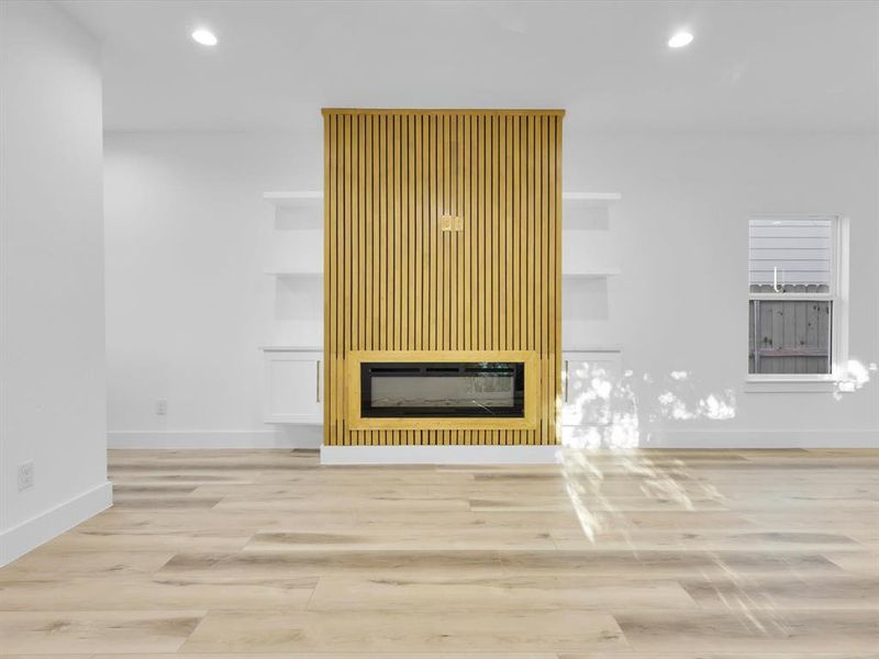 Interior details featuring wood-type flooring